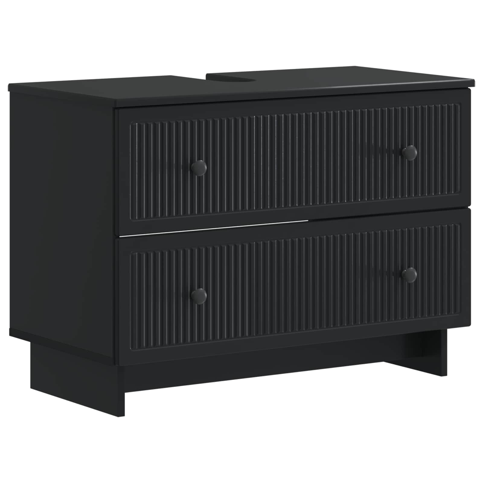 895916_1.jpg vidaXL Kúpeľňová skrinka pod umývadlo EDE Čierna 82 x 41 x 59 cm – Obrázok 1