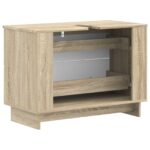 vidaXL Kúpeľňová skrinka pod umývadlo EDE Dub sonoma 82 x 41 x 59 cm – Obrázok 5
