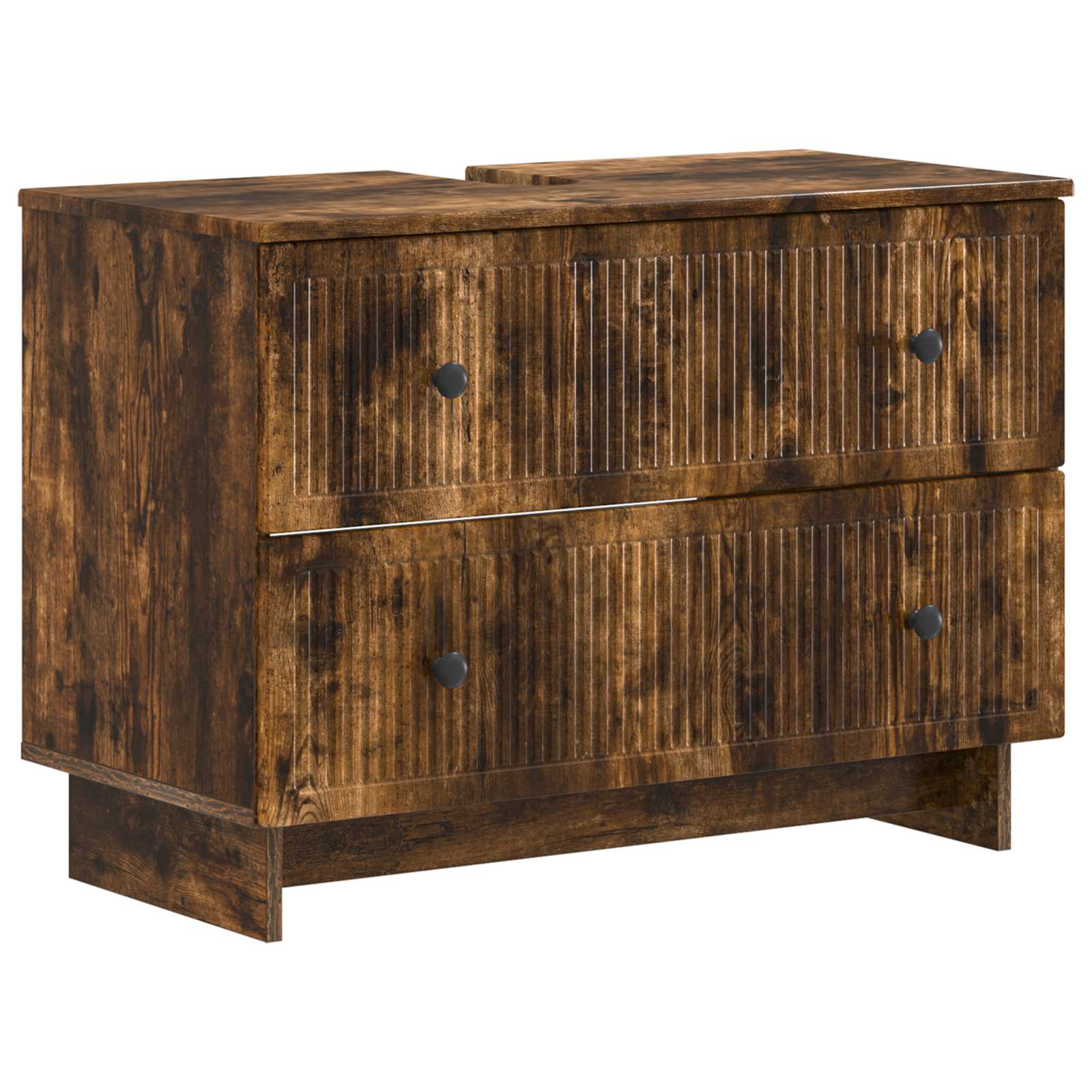 895920_1.jpg vidaXL Kúpeľňová skrinka pod umývadlo EDE Dymový dub 82 x 41 x 59 cm – Obrázok 1