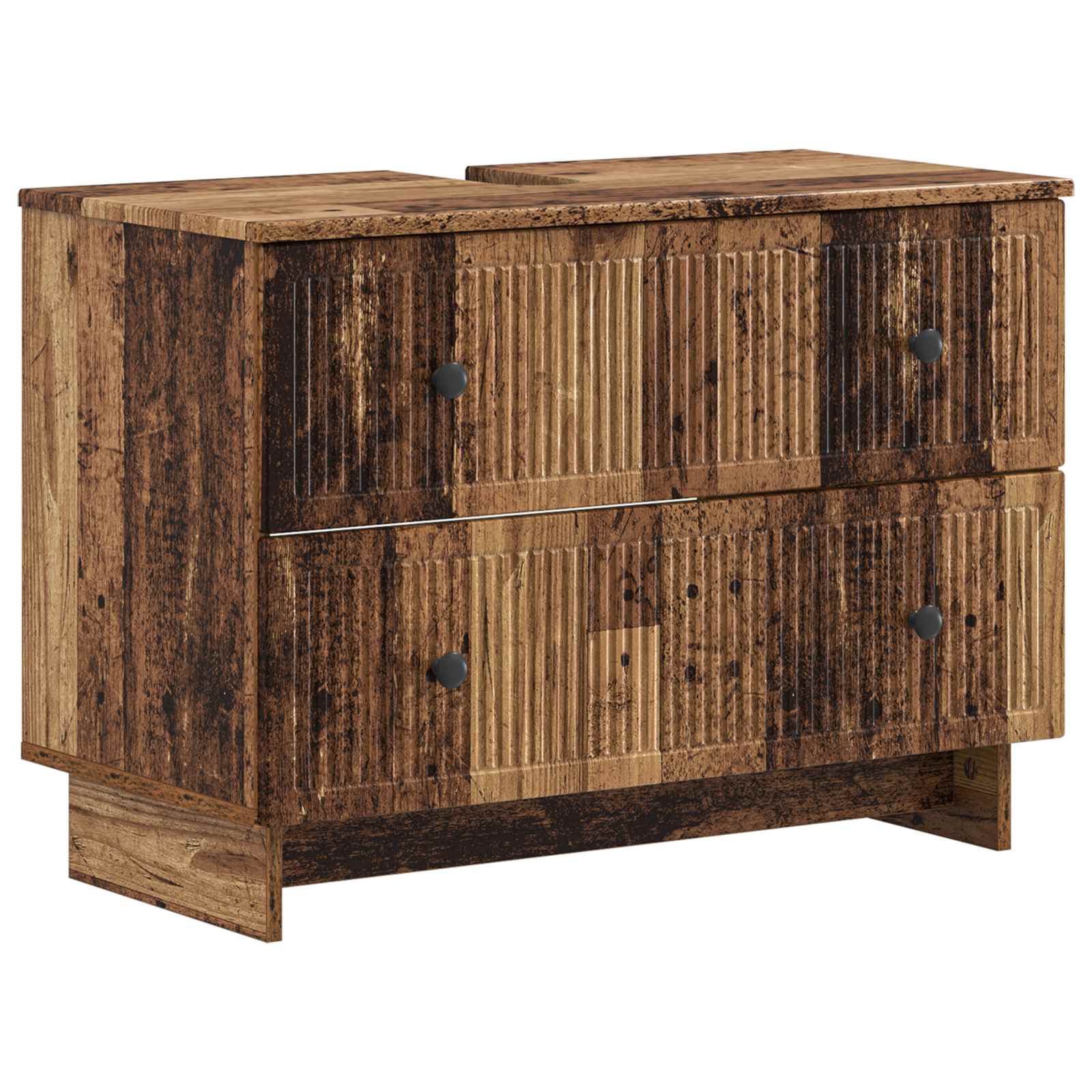 895923_1.jpg vidaXL Kúpeľňová skrinka pod umývadlo EDE Staré drevo 82 x 41 x 59 cm – Obrázok 1