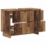 vidaXL Kúpeľňová skrinka pod umývadlo EDE Staré drevo 82 x 41 x 59 cm – Obrázok 2