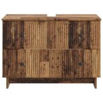 vidaXL Kúpeľňová skrinka pod umývadlo EDE Staré drevo 82 x 41 x 59 cm – Obrázok 3
