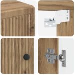 vidaXL Kúpeľňová nástenná skriňa EDE Dub artisan 30 x 31 x 59 cm – Obrázok 6