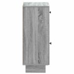 vidaXL Kúpeľňová úložná skriňa EDE Sivý Sonoma 30 x 31 x 80 cm – Obrázok 4