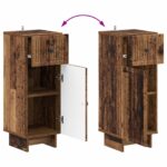 vidaXL Kúpeľňová úložná skriňa EDE Staré drevo 30 x 31 x 80 cm – Obrázok 7