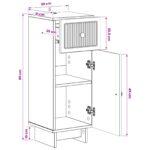 vidaXL Kúpeľňová úložná skriňa EDE Staré drevo 30 x 31 x 80 cm – Obrázok 8