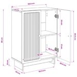 vidaXL Kúpeľňová úložná skriňa EDE Betónovo sivá 59,5 x 31 x 80 cm – Obrázok 9