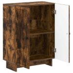 vidaXL Kúpeľňová úložná skriňa EDE Dymový dub 59,5 x 31 x 80 cm – Obrázok 2