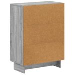 vidaXL Kúpeľňová úložná skriňa EDE Sivý Sonoma 59,5 x 31 x 80 cm – Obrázok 5