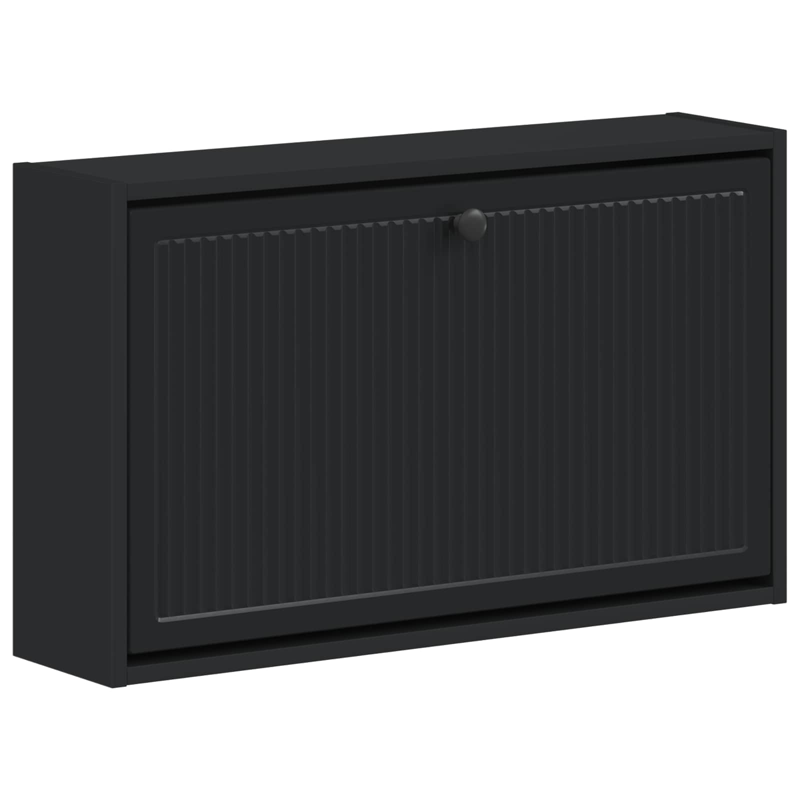 895966_1.jpg vidaXL Nástenný botník EDE 71 x 17 x 43 cm Kompozitné drevo Čierna – Obrázok 1