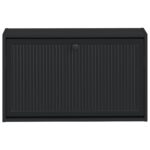 vidaXL Nástenný botník EDE 71 x 17 x 43 cm Kompozitné drevo Čierna – Obrázok 3