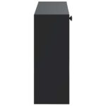 vidaXL Nástenný botník EDE 71 x 17 x 43 cm Kompozitné drevo Čierna – Obrázok 4