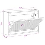 vidaXL Nástenný botník EDE 71 x 17 x 43 cm Kompozitné drevo – Obrázok 8