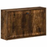 vidaXL Nástenný botník EDE 71 x 17 x 43 cm Kompozitné drevo Dymový dub