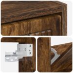 vidaXL Nástenný botník EDE 71 x 17 x 43 cm Kompozitné drevo Dymový dub – Obrázok 6