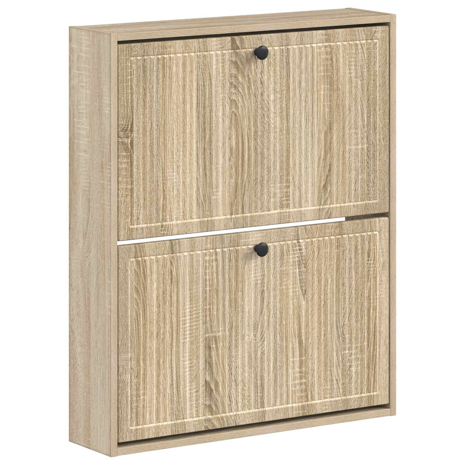 895977_1.jpg vidaXL Nástenný botník EDE 71 x 17 x 86 cm Kompozitné drevo Dub sonoma – Obrázok 1