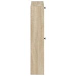 vidaXL Nástenný botník EDE 71 x 17 x 86 cm Kompozitné drevo Dub sonoma – Obrázok 4