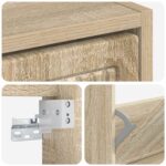 vidaXL Nástenný botník EDE 71 x 17 x 86 cm Kompozitné drevo Dub sonoma – Obrázok 6
