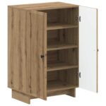 vidaXL Skriňa na topánky EDE 59,5 x 39,5 x 90 cm Kompozitné drevo – Obrázok 2