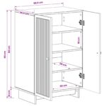 vidaXL Skriňa na topánky EDE 59,5 x 39,5 x 90 cm Kompozitné drevo – Obrázok 8