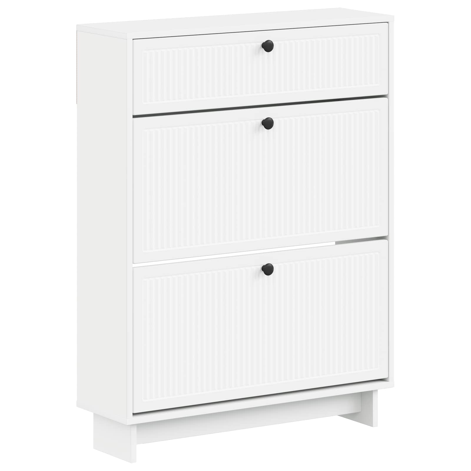 895995_1.jpg vidaXL Skriňa na topánky EDE 78 x 24 x 103 cm Kompozitné drevo Biela – Obrázok 1