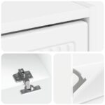 vidaXL Skriňa na topánky EDE 78 x 24 x 103 cm Kompozitné drevo Biela – Obrázok 6
