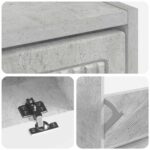 vidaXL Skriňa na topánky EDE 78 x 24 x 103 cm Kompozitné drevo – Obrázok 6