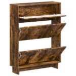vidaXL Skriňa na topánky EDE 78 x 24 x 103 cm Kompozitné drevo – Obrázok 2