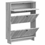 vidaXL Skriňa na topánky EDE 78 x 24 x 103 cm Kompozitné drevo – Obrázok 2