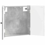 vidaXL Skriňa na terč EDE Betónovo sivá 52,5 x 10,5 x 53,5 cm – Obrázok 2