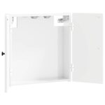vidaXL Skriňa na terč EDE Biela s vysokým leskom 52,5 x 10,5 x 53,5 cm – Obrázok 2