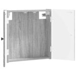 vidaXL Skriňa na terč EDE Sivý Sonoma 52,5 x 10,5 x 53,5 cm – Obrázok 2