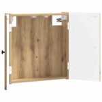 vidaXL Skriňa na terč EDE Dub artisan 52,5 x 10,5 x 53,5 cm – Obrázok 2