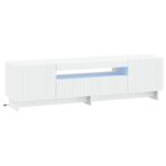 vidaXL LED TV kabinet Biela Kompozitné drevo