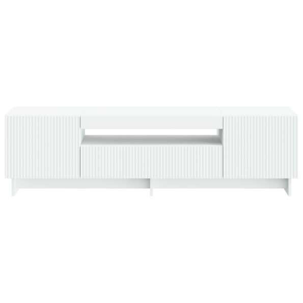 vidaXL LED TV kabinet Biela Kompozitné drevo – Obrázok 4