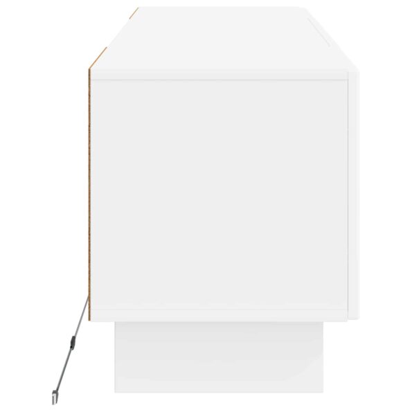 vidaXL LED TV kabinet Biela Kompozitné drevo – Obrázok 5