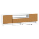 vidaXL LED TV kabinet Biela Kompozitné drevo – Obrázok 6