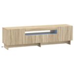 vidaXL LED TV kabinet Dub sonoma Kompozitné drevo