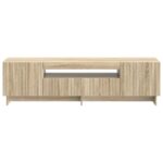 vidaXL LED TV kabinet Dub sonoma Kompozitné drevo – Obrázok 4