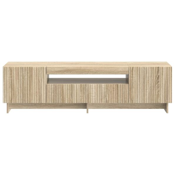 vidaXL LED TV kabinet Dub sonoma Kompozitné drevo – Obrázok 4