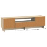 vidaXL LED TV kabinet Dub sonoma Kompozitné drevo – Obrázok 6
