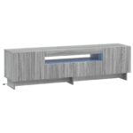 vidaXL LED TV kabinet Sivý Sonoma Kompozitné drevo