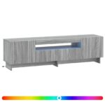 vidaXL LED TV kabinet Sivý Sonoma Kompozitné drevo – Obrázok 2