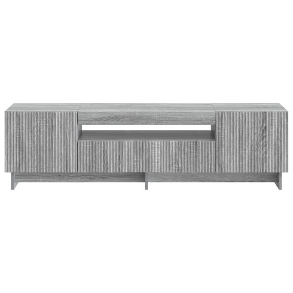 vidaXL LED TV kabinet Sivý Sonoma Kompozitné drevo – Obrázok 4