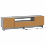 vidaXL LED TV kabinet Sivý Sonoma Kompozitné drevo – Obrázok 6