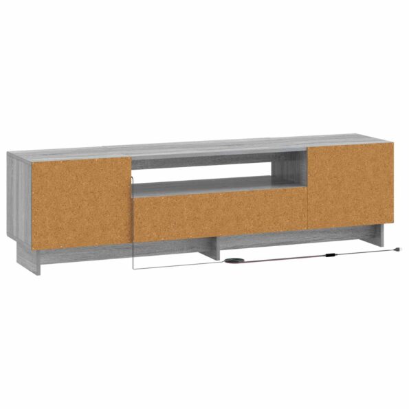 vidaXL LED TV kabinet Sivý Sonoma Kompozitné drevo – Obrázok 6