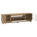 vidaXL LED TV kabinet Dub artisan Kompozitné drevo – Obrázok 3