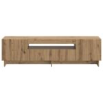vidaXL LED TV kabinet Dub artisan Kompozitné drevo – Obrázok 4
