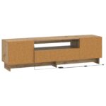 vidaXL LED TV kabinet Dub artisan Kompozitné drevo – Obrázok 6