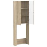vidaXL Toaletná skriňa EDE Dub sonoma 66 x 25,5 x 190 cm – Obrázok 2